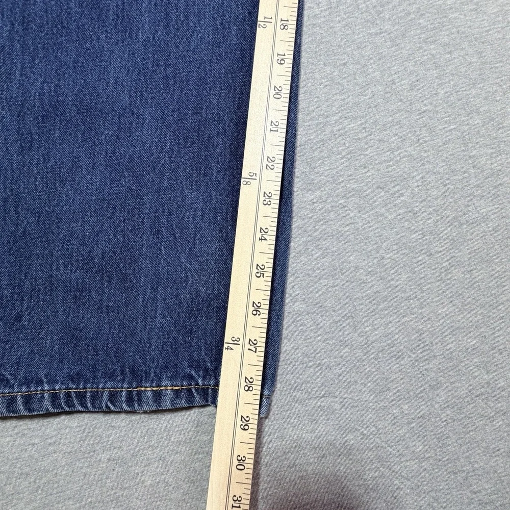 Levis 505 Jeans Men's 38x30 Regular Straight Blue Denim Wash Jeans Cotton Casual